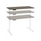 Bestar Bestar Viva 48W x 24D Electric Standing Desk in walnut grey 19857-000035 - alternate 5